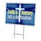 Signmission Faith Is A Journey Yard Sign & Stake outdoor plastic coroplast window C-1216-DS-Faith Is A Journey - alternate 1
